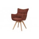 VOGUE modern forgatható szék - beige/szürke/barna