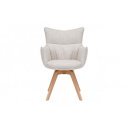 VOGUE modern forgatható szék - beige/szürke/barna