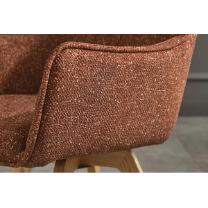 VOGUE modern forgatható szék - beige/szürke/barna