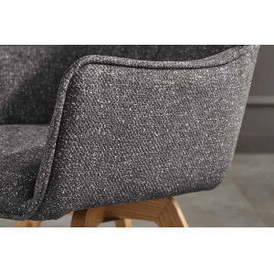 VOGUE modern forgatható szék - beige/szürke/barna