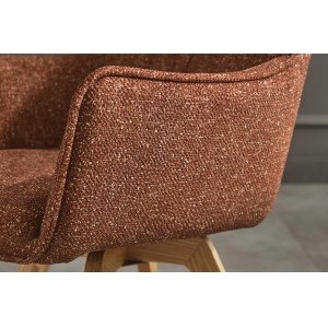 VOGUE modern forgatható szék - beige/szürke/barna