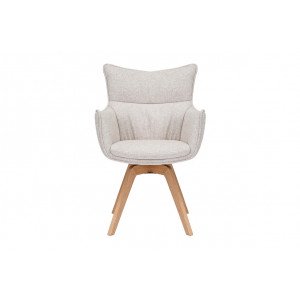 VOGUE modern forgatható szék - beige/szürke/barna