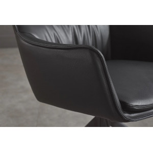 VOGUE design forgatható szék  - fekete