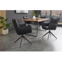 VOGUE design forgatható szék  - fekete