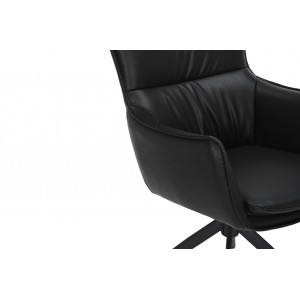 VOGUE design forgatható szék  - fekete