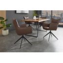 VOGUE design forgatható szék  - barna