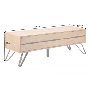 TUNDRA-II tölgy TV-szekrény- 160cm