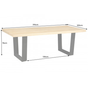 ZIAN modern étkezőasztal - 210cm