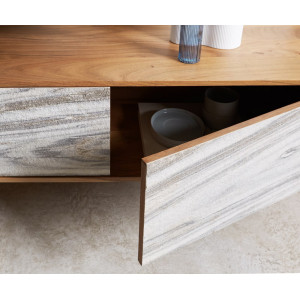 KLEO prémium akác TV-szekrény - 200/220cm