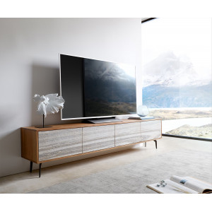 KLEO prémium akác TV-szekrény - 200/220cm