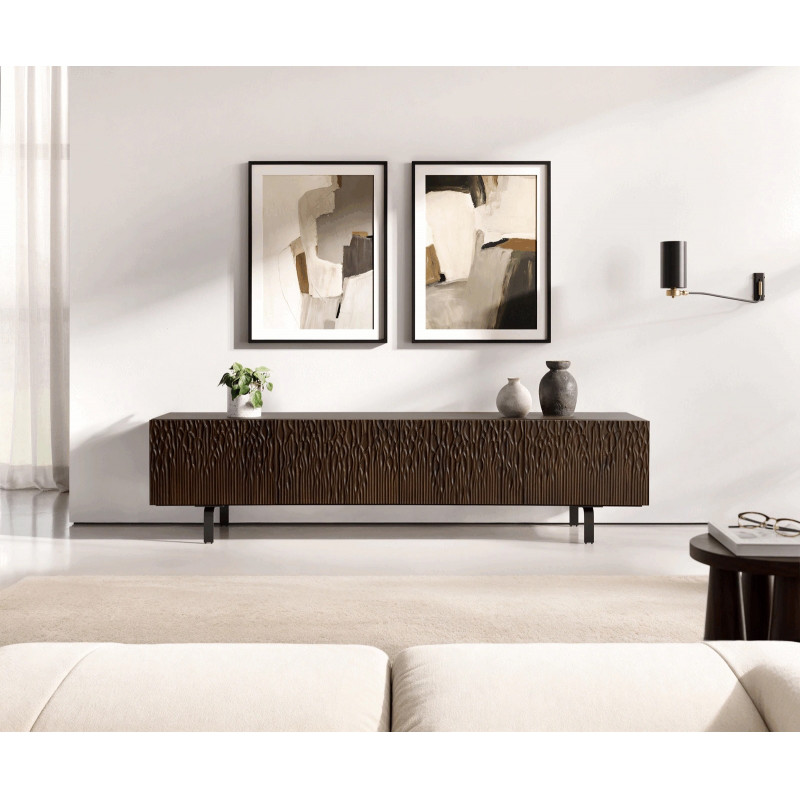 MARENO prémium mangófa TV-szekrény - 200cm