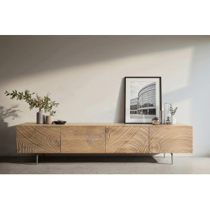 NARVIO prémium mangófa TV-szekrény - 220cm bútor