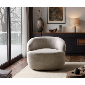 BONILLA design fotel - beige/szürke