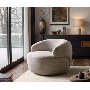 BONILLA design fotel - beige/szürke