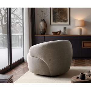 BONILLA design fotel - beige/szürke