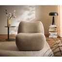 KORALIS design fotel - barna/ szürke/ beige