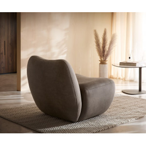 KORALIS design fotel - barna/ szürke/ beige