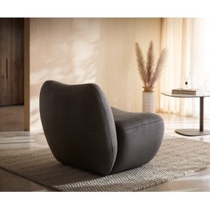 KORALIS design fotel - barna/ szürke/ beige