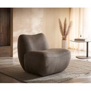 KORALIS design fotel - barna/ szürke/ beige