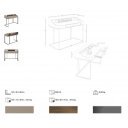 VALENTI exkluzív íróasztal - 120cm