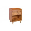 INFINITY modern mangófa éjjeliszekrény