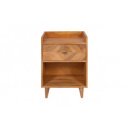 INFINITY modern mangófa éjjeliszekrény