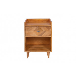 INFINITY modern mangófa éjjeliszekrény