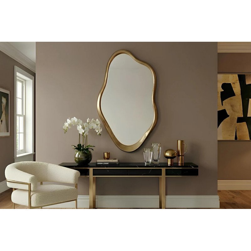 AMBER  modern tükör - 100cm - arany