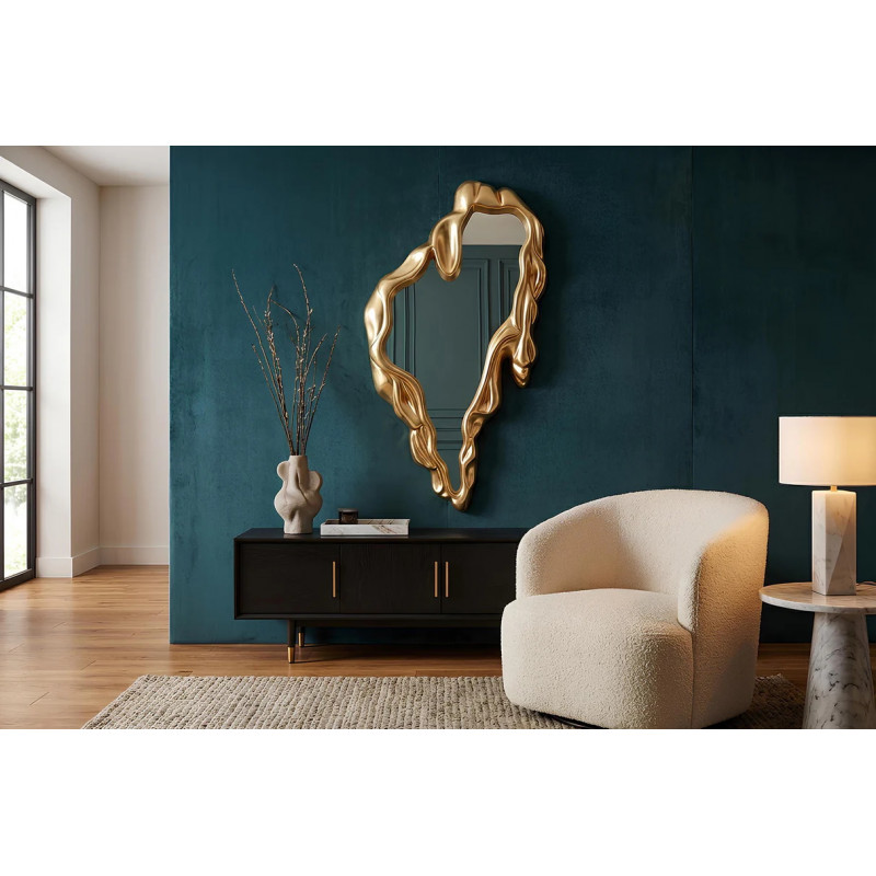 FLUIDUM modern tükör - 150cm - arany