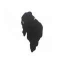 FLUIDUM modern tükör - 150cm - piros