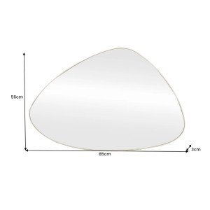 NOEMI modern tükör - 84cm - arany