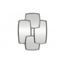 QUADRA  modern tükör - 90cm - ezüst