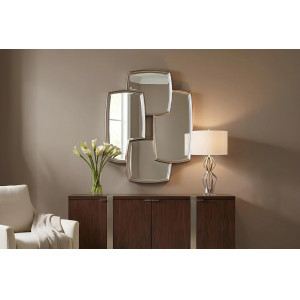 QUADRA  modern tükör - 90cm - ezüst INVICTA