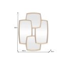 QUADRA  modern tükör - 90cm - arany