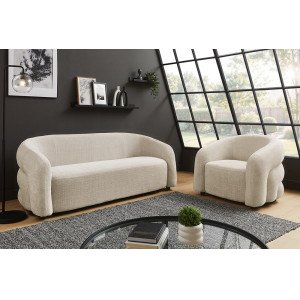VOGUE design kanapé - 198cm - beige