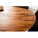 LAMEA kerek rózsafa étkezőasztal - 120/140cm