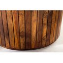 LAMEA kerek rózsafa étkezőasztal - 120/140cm