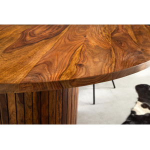 LAMEA kerek rózsafa étkezőasztal - 120/140cm