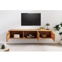 HEXAGON tömör akác fali TV-szekrény - 160cm