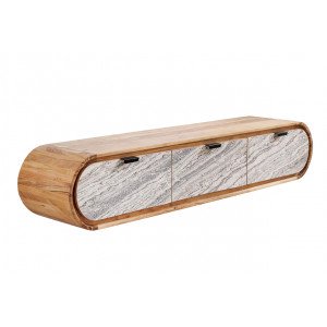 ORGANIC STONE tömör akác fali TV-szekrény - 160cm