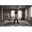 CRAFTER tömör mangófa étkezőasztal - 120cm - barna