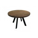 CRAFTER tömör mangófa étkezőasztal - 120cm - barna