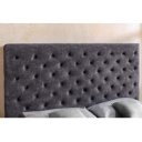 MERCURE modern ágykeret -  180x200cm - szürke bársony