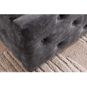 MERCURE modern ágykeret -  180x200cm - szürke bársony