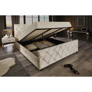 ELYSIUM modern ágykeret -  180x200cm - pezsgő