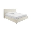 ROCCO modern kordbársony ágykeret -  180x200cm - beige