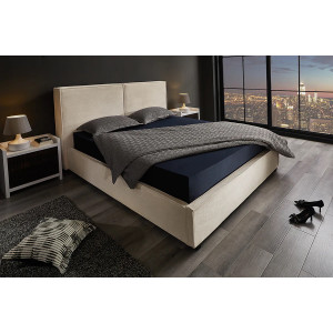 ROCCO modern kordbársony ágykeret -  180x200cm - beige INVICTA