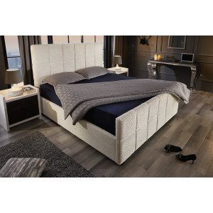 PRESTIGE modern boucle ágykeret -  180x200cm - beige INVICTA