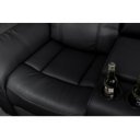 HOLLYWOOD dönthető mozi fotel 5 személyes - fekete