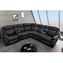 HOLLYWOOD dönthető mozi fotel 5 személyes - fekete